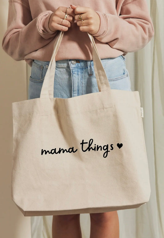Mama things tote bag